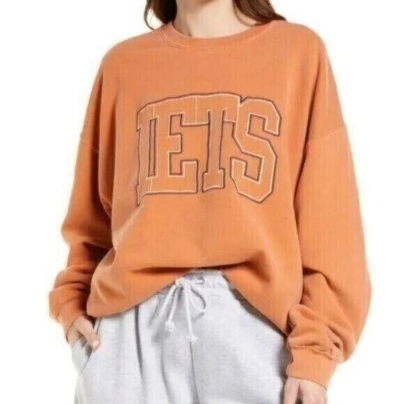 Iets Frans Tops - IETS Frans Orange Embroidered Sweatshirt  Size M